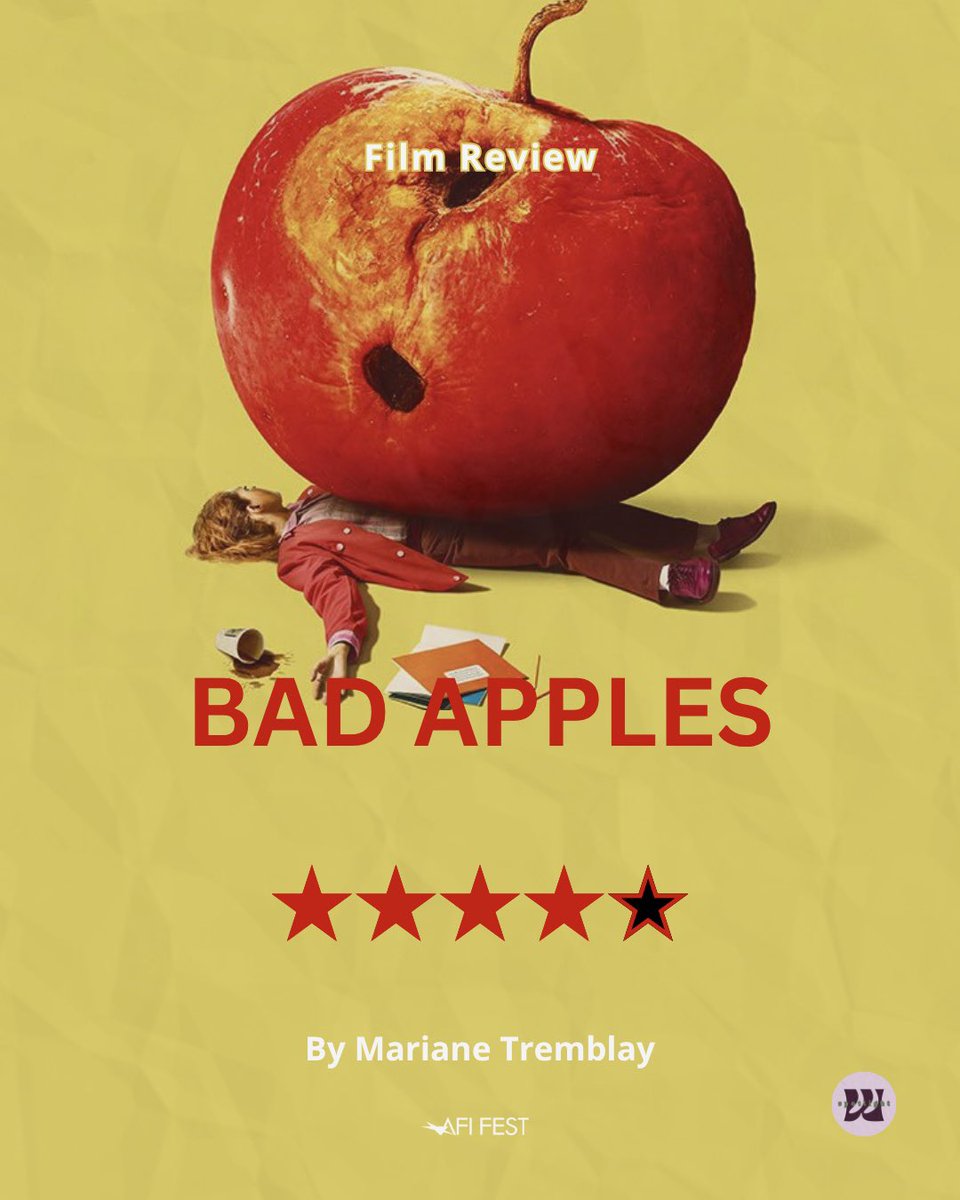 wsptlight's tweet photo. One bad apple can spoil the barrel 🍎#AFIFest

Read @_martremblay review of BAD APPLES on W Spotlight (https://t.co/Pqozf2czxI) https://t.co/krE96R7yta