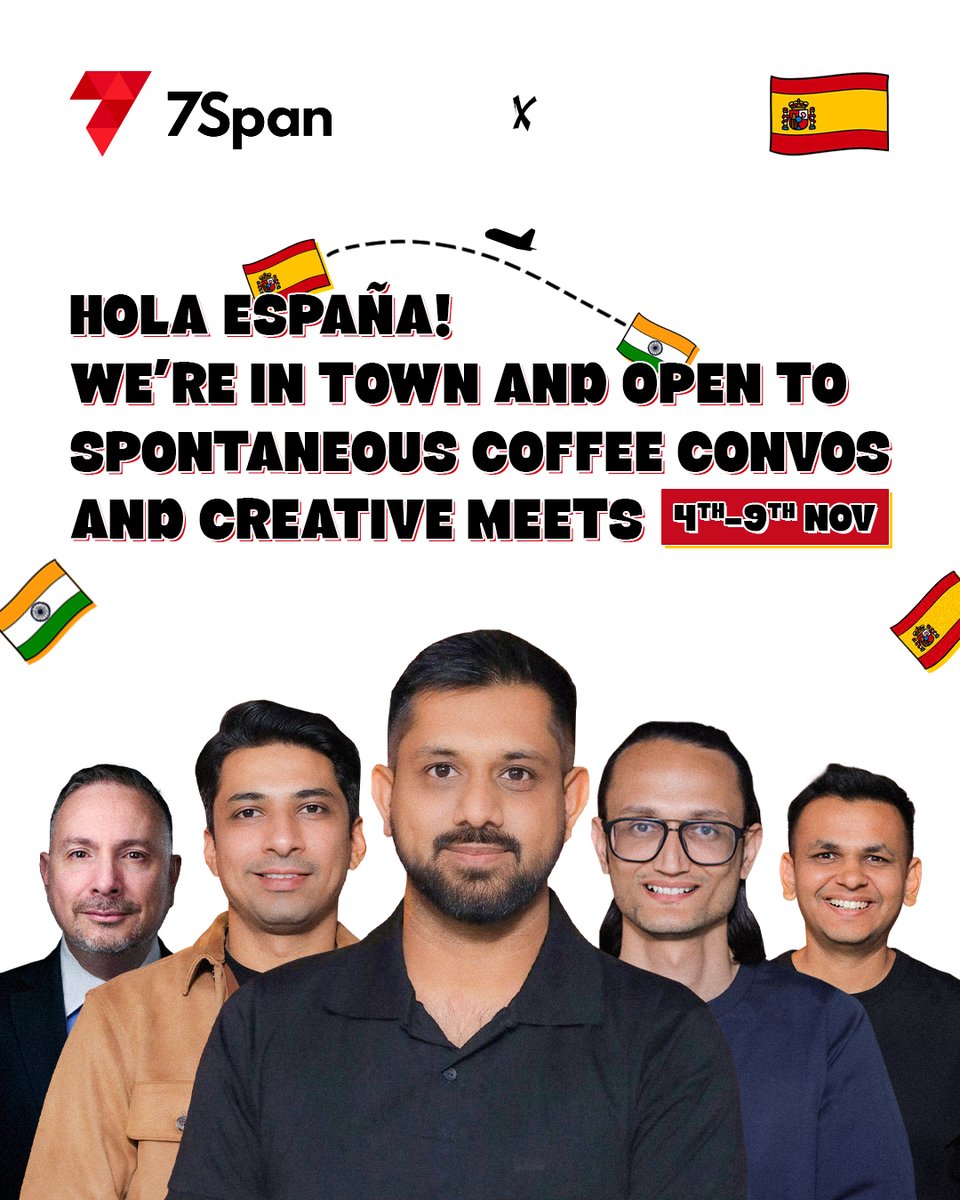 7SpanHQ's tweet image. The wait’s over, the vibes are high, and the ideas are flowing!

If you spot us around Valencia at SYNERGY NEXUS 2025, say hi - let’s grab a coffee and talk creativity!🤝
#Spain #tech #Collaboration #synergynexus