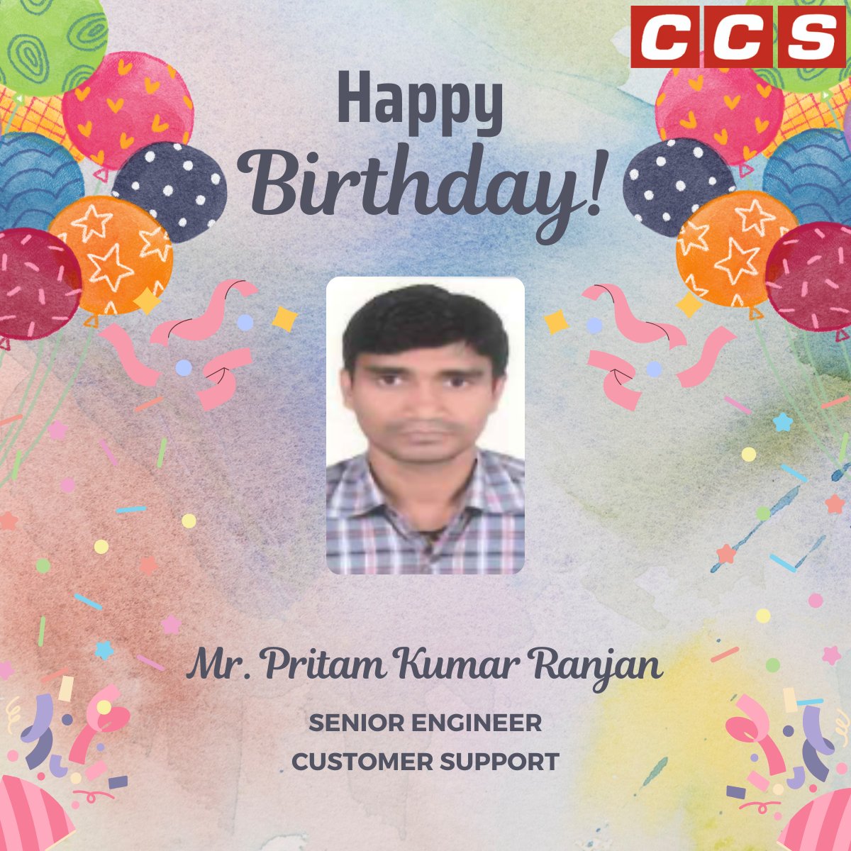 CCSComputersPL's tweet image. Happy Birthday to Pritam Kumar Ranjan!
Wishing you a wonderful year ahead filled with joy, success, and good health.

#HappyBirthday #TeamCCS #CelebrationTime #CCSComputers
