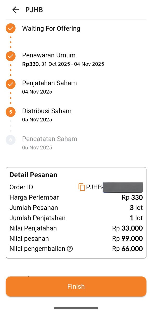 futurecoder_'s tweet image. First time ikut antri saham IPO. Dapet 1 lot doang wkwk