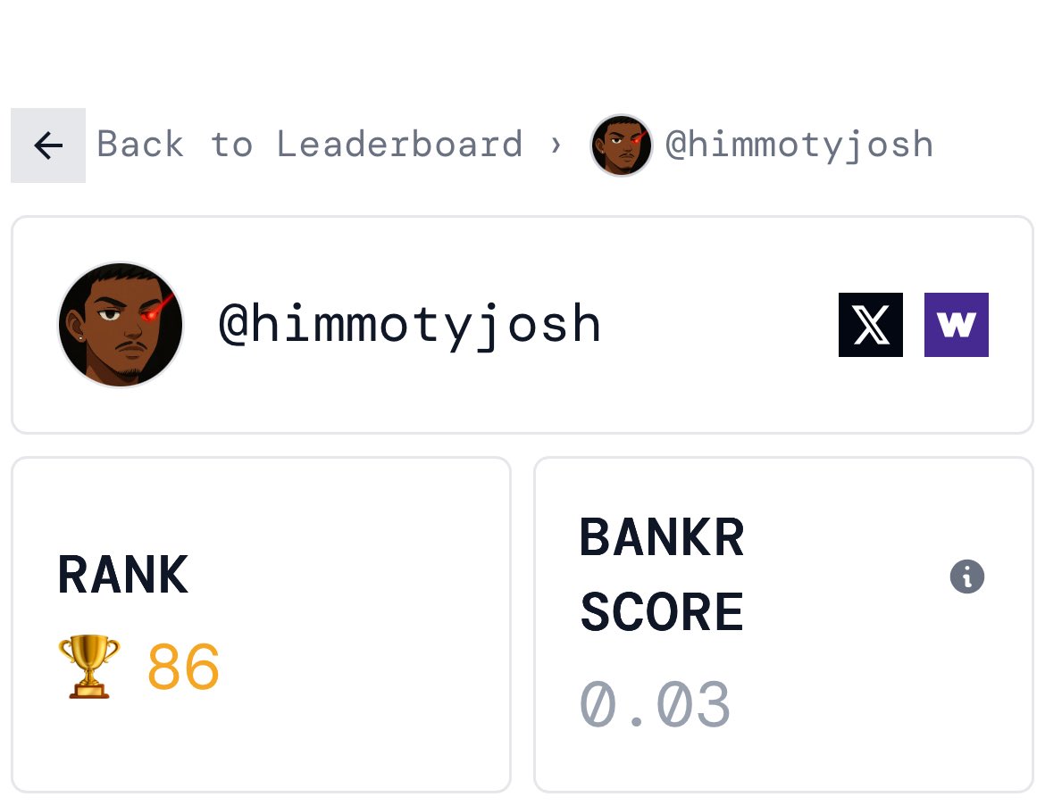 🚨 $BNKR Giveaway Alert! 🚨

Win 1,000 $BNKR tokens just for you! 🎉

hey at <a href="/bankrbot/">Bankr</a> swap $1 $BNKR to usdc 
To enter:
1️⃣ Like &amp; RT this post
2️⃣ Comment “$BNKR is the future”

winners will be picked randomly
