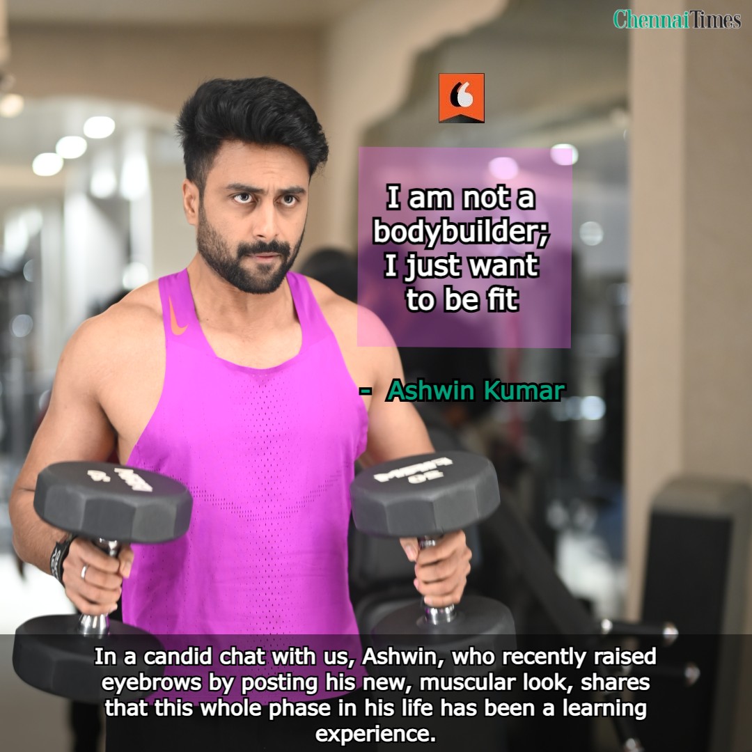 ChennaiTimesTOI's tweet image. After a severe shoulder injury three years ago that put a pause on his fitness journey, actor #AshwinKumar has now bounced back following a long recovery. Here&apos;s what he has to say about his fitness journey.

Read more: timesofindia.indiatimes.com/entertainment/…