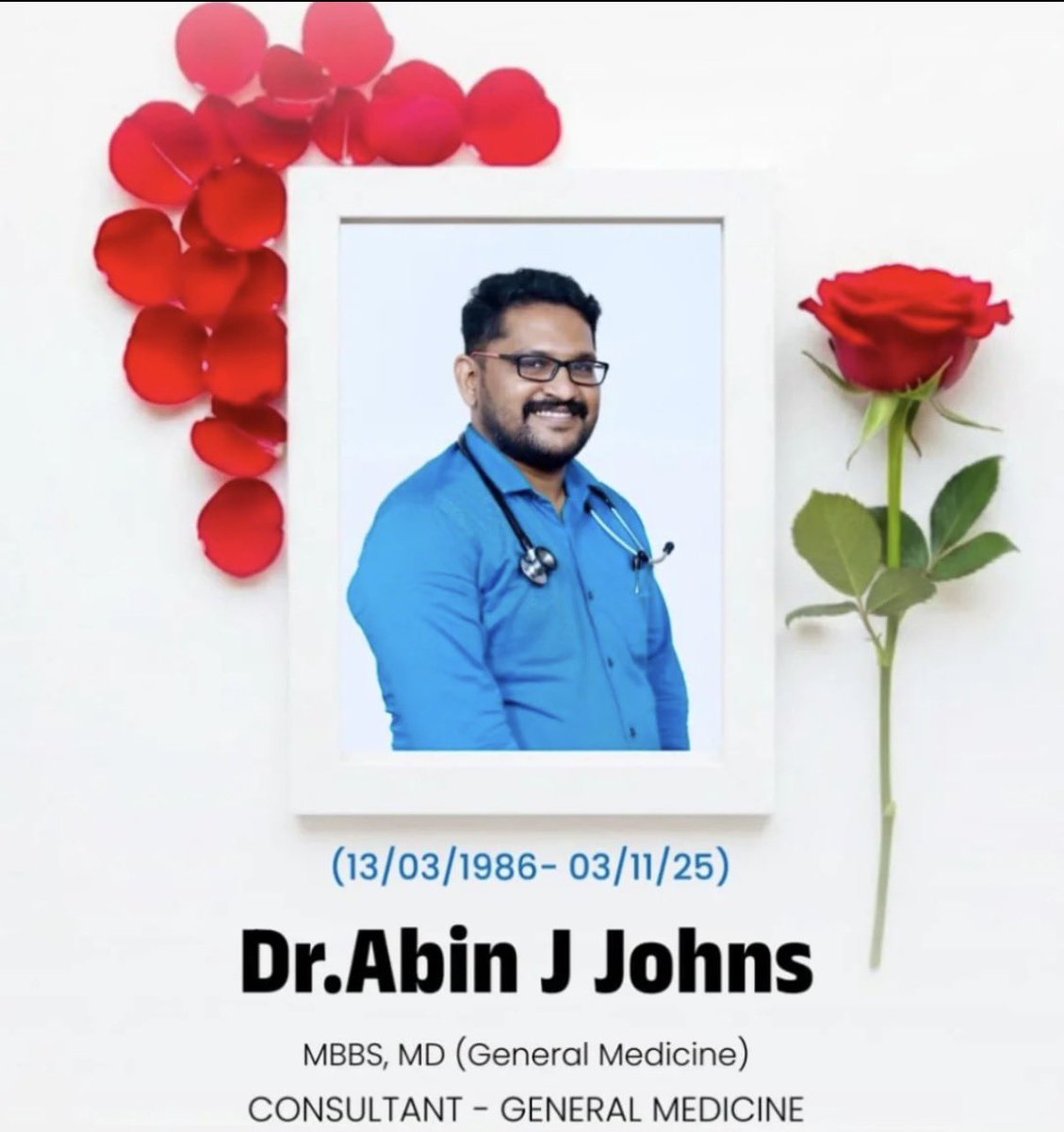 Another young doctor has tragically passed away due to a heart attack. He collapsed during his morning rounds after suffering a cardiac arrest inside the hospital. 

Despite immediate resuscitation efforts and an emergency angioplasty in the same hospital, he could not be saved.