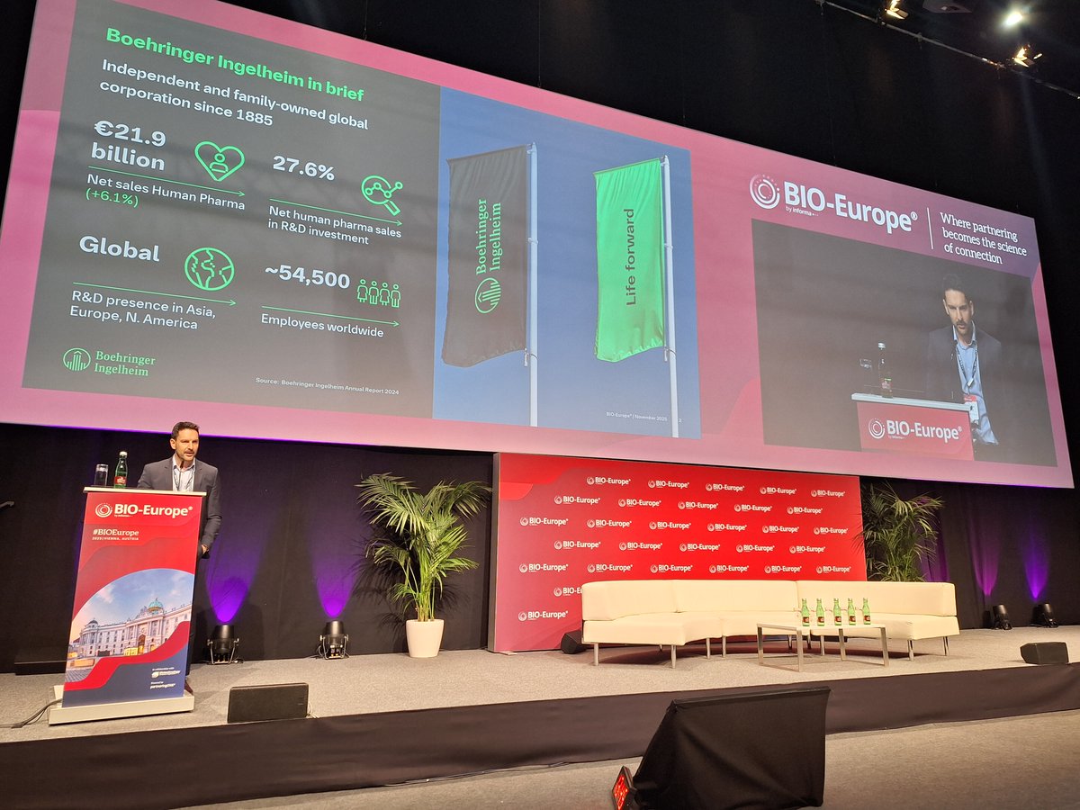 CKuttruff's tweet photo. Yesterday I had the honor of giving the company presentation at BIO-Europe in Vienna. It was a great opportunity to share our vision, represent the amazing work of my colleagues and connect with peers.
Always impressed by the great science and innovation  at BIO-Europe.#BIOEurope https://t.co/iPRKiSamPc