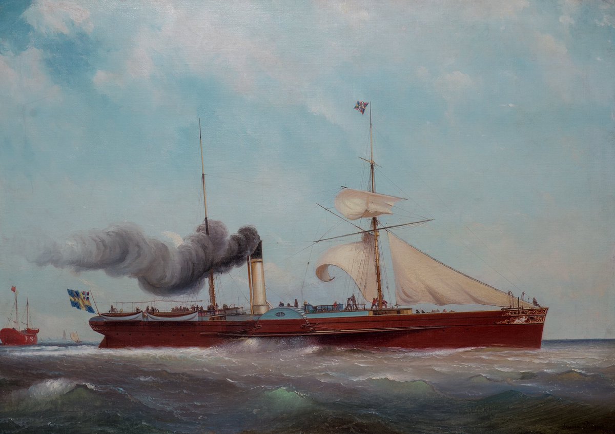 Hjulångfartyget SVEA från år 1858

Ett guldkorn ur Sjöhistoriska museets stora konstsamling av Arnold Plagemann (1826-1862).

Intresserad av maritim konst? Gör ett digitalt besök i Sjöhistoriska museets samlingar: digitaltmuseum.org/sjohistoriska

Välkommen ombord ⚓️

#Sjöhistoriska