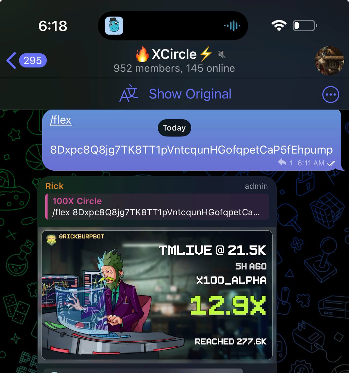 100xAlphaGems's tweet image. The $Tmlive CA 

8Dxpc8Q8jg7TK8TT1pVntcqunHGofqpetCaP5fEhpump

From 21.5k MC entry to 💎 277.6k MC peak (12.9x), cooling to 202.5k MC. analytics still 
driving the move. 

Buy dip
#tmlive #sol #ai #memecoin
