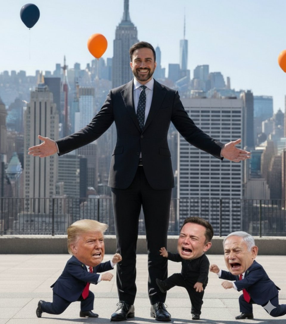 🎉 Big congratulations to New York’s new mayor, the youngest in a century. One look at this image and you’ll know exactly why he won.

#ZohranMamdani