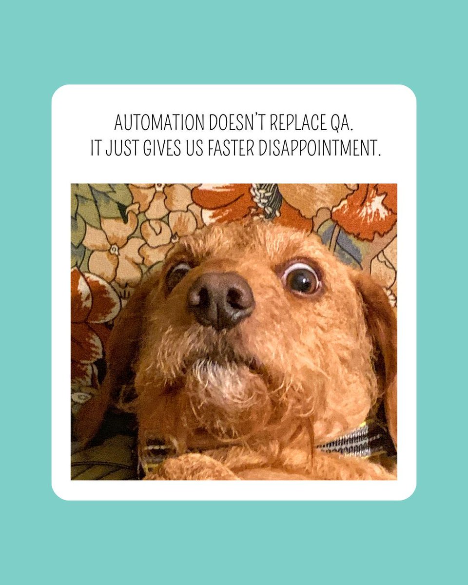 bug0inc's tweet image. Automation doesn’t replace QA.
It just gives us faster disappointment.