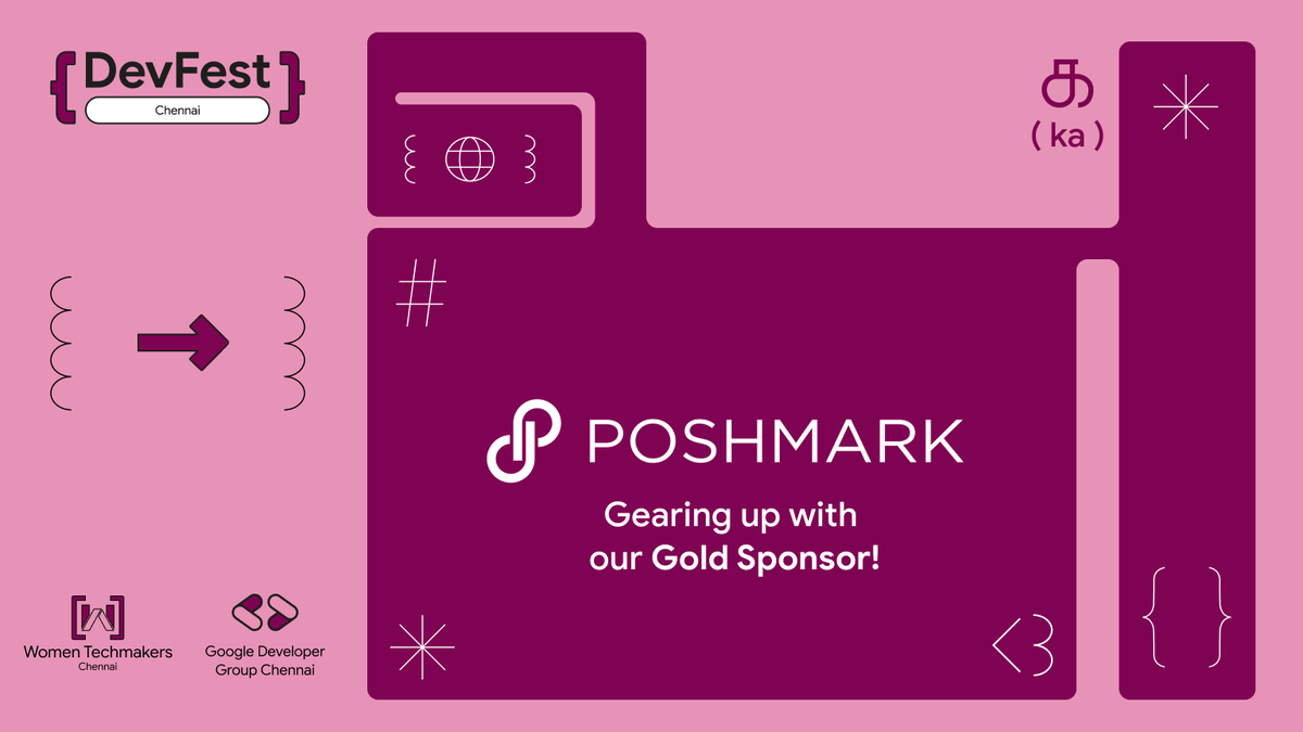GDGChennai's tweet image. Thrilled to have @Poshmarkapp  as our Gold Sponsor for #DevFestChennai 2025! ✨
Where fashion meets technology, and community meets innovation. 💫

#DevFestIndia #Poshmark #GoldSponsor #TechCommunity