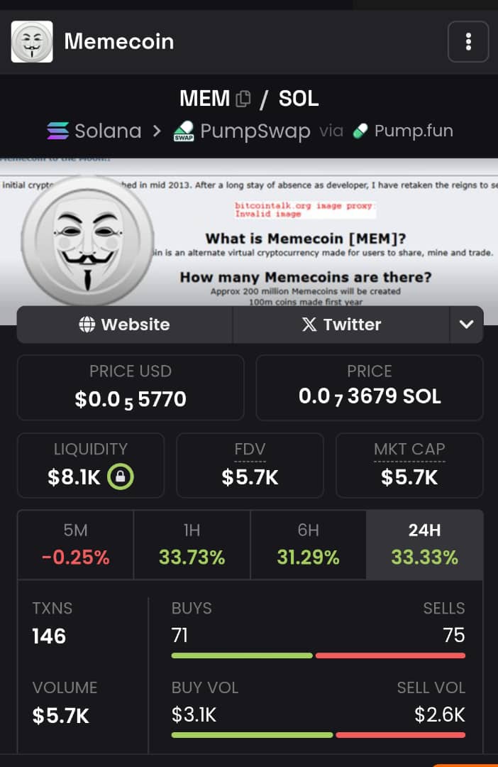 I believe you don't wanna miss $MEM it's a million ticker
4hRJCtfTpy3AAmqsCWoh2eynAcrSBENv8PsvTkxRpump