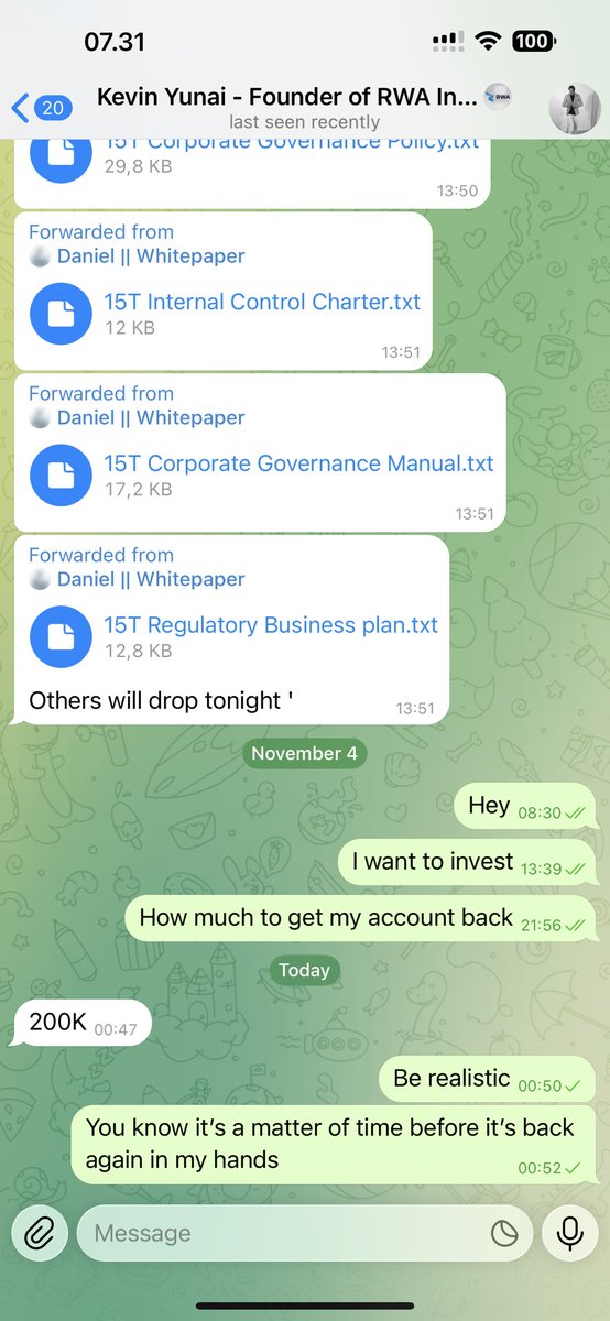 The hackers were so stupid to write me that they wanted 200k for the account 😂now I have the evidence for police and <a href="/telegram/">Telegram Messenger</a> for blackmail - so expect movement now <a href="/telegram/">Telegram Messenger</a> <a href="/durov/">Pavel Durov</a> not only to get account back but also to fix the code to prevent  hostile take overs going