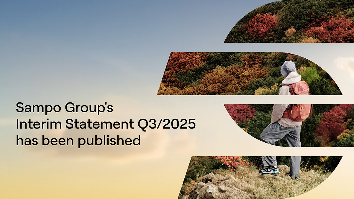 Sampo_plc's tweet image. Sampo&apos;s Q3 result has been published. All result materials are available at sampo.com/result #sampogroup #sampoQ325