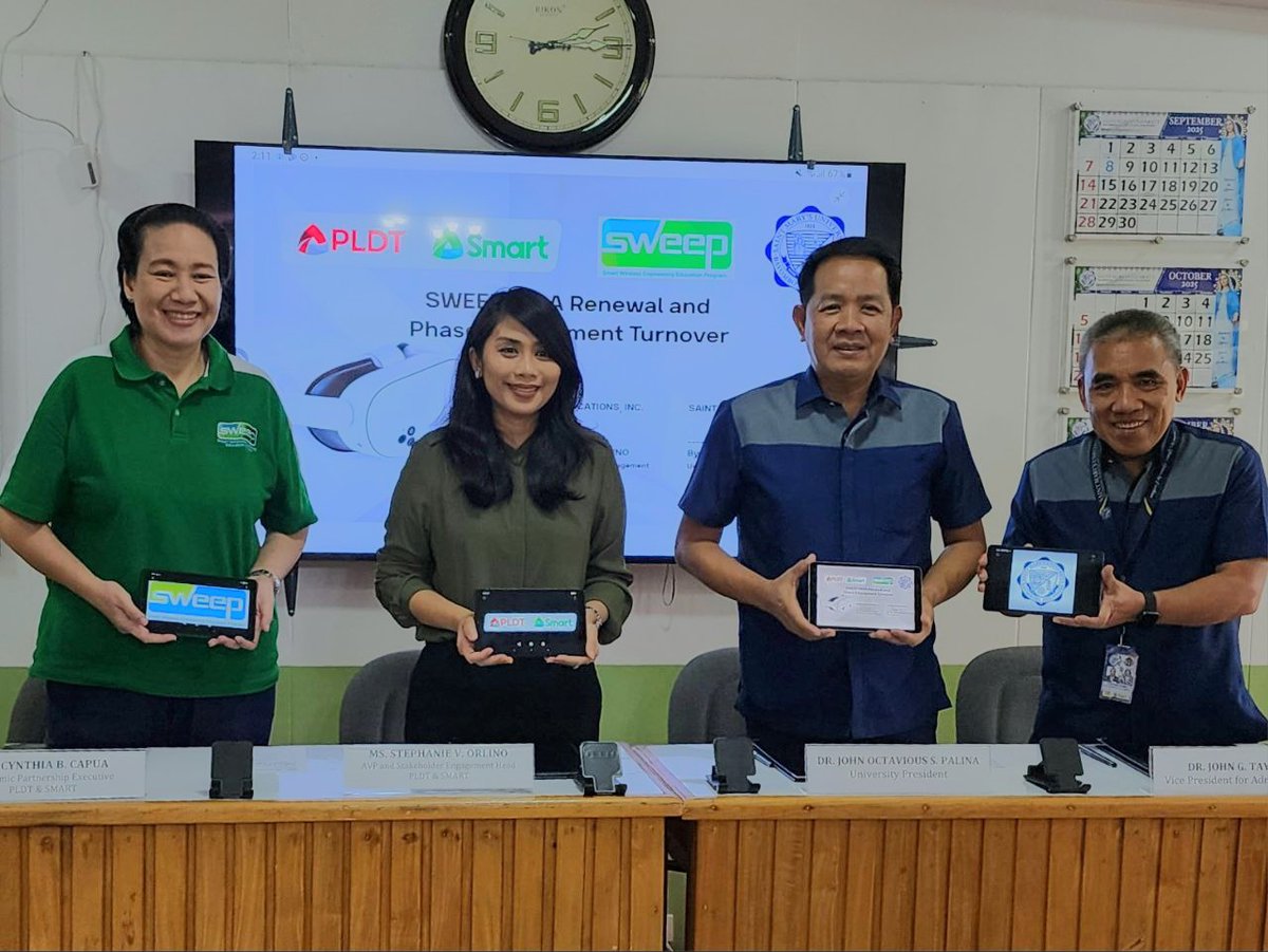 SmartNewsroom's tweet image. .@SaintMarysPH in Nueva Vizcaya takes a leap forward to a future powered by artificial intelligence as it renews its partnership with @LiveSmart through the Smart Wireless Engineering Education Program (SWEEP). Read more: bit.ly/47Lj5xV

#LearnSmart