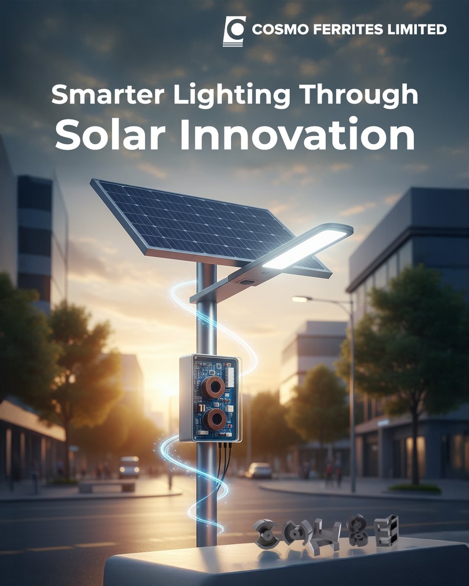 Cosmo_ferrites's tweet image. At Cosmo Ferrites, we believe the future of lighting is not just brighter — it’s smarter and sustainable.

Together, let’s build a world where every watt counts and every light shines sustainably.

#CosmoFerrites #SolarInnovation #SmartLighting #Sustainability #GreenEnergy
