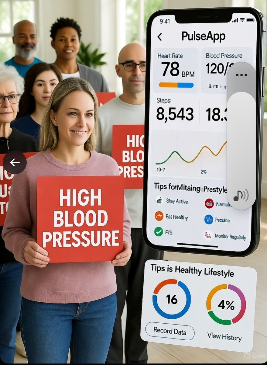 JCalSOL's tweet image. GM!   ~29% of adults worldwide have high blood pressure—the silent killer.  @PulseApp
 helps you track, trend, and lower it with smart logs, tips &amp;amp; doc-ready reports.  Check your pulse today. Download  the pulseapp now and check  your heartbeats 
#HeartHealth #pulseapp
