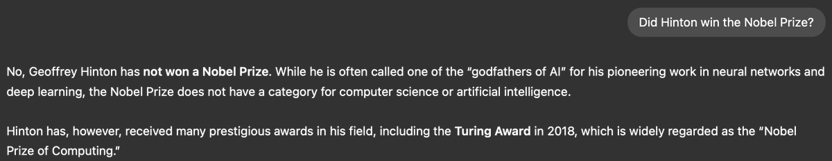 Did Hinton win the Nobel Prize? 🤔
