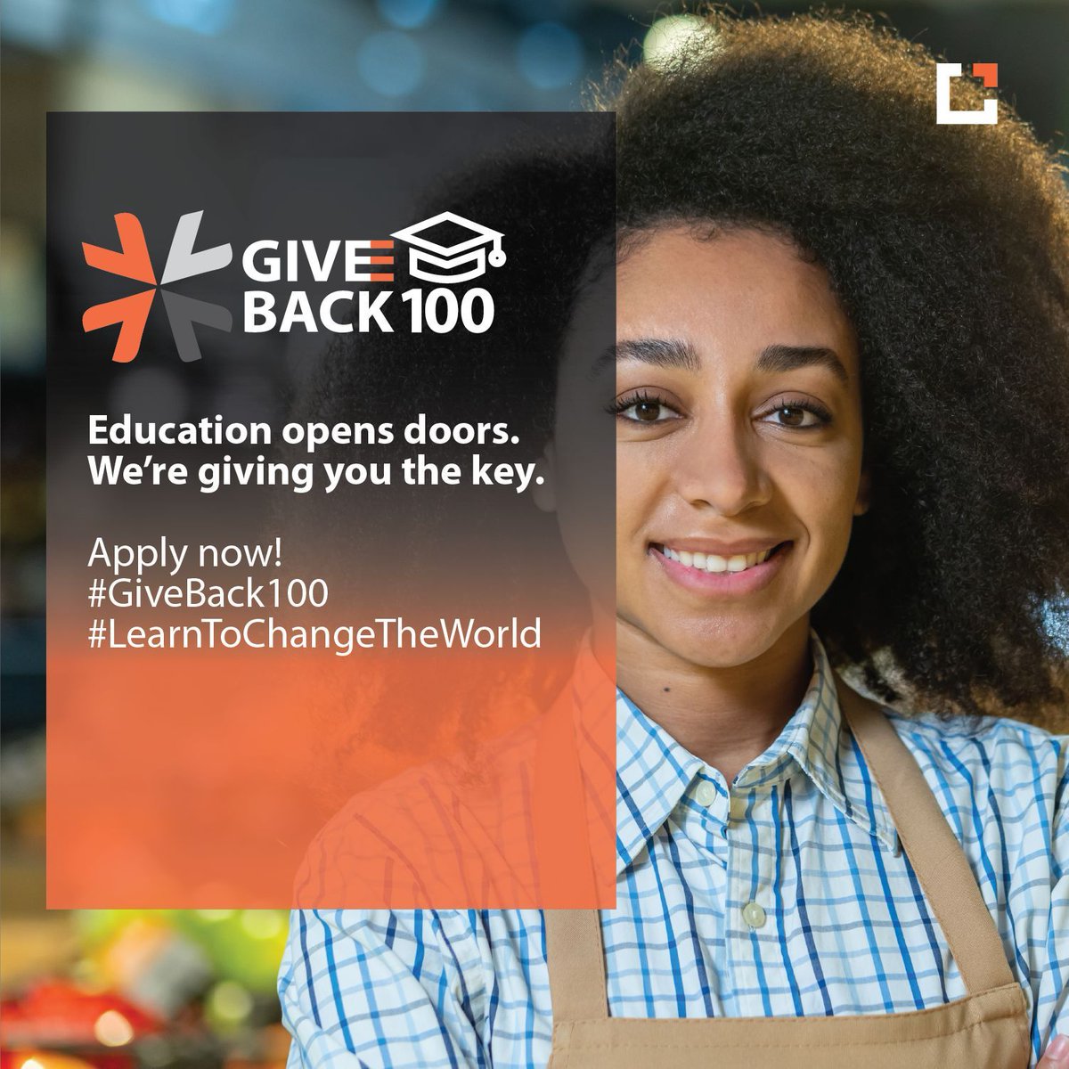 Cornerstone_CPT's tweet image. Give back 100 Bursary Opportunity for 2026! 

Talent and determination should define success, not financial constraints.

Stand a chance to be awarded a bursary today and transform your future.
Click here to apply: cornerstone.ac.za/giveback100/  

#Bursary #Giveback100