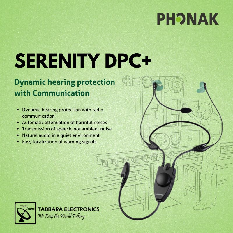 tabbarallc's tweet image. Experience the ultimate in clear and comfortable communication with the SERENITY DPC+ from Phonak Communications. 

#TabbaraElectronics #Phonak #SERENITYDPC+ #PhonakCommunications #clearcommunication #comfortablecommunication 
#ملتزمون_ياوطن
#نتصدر_المشهد