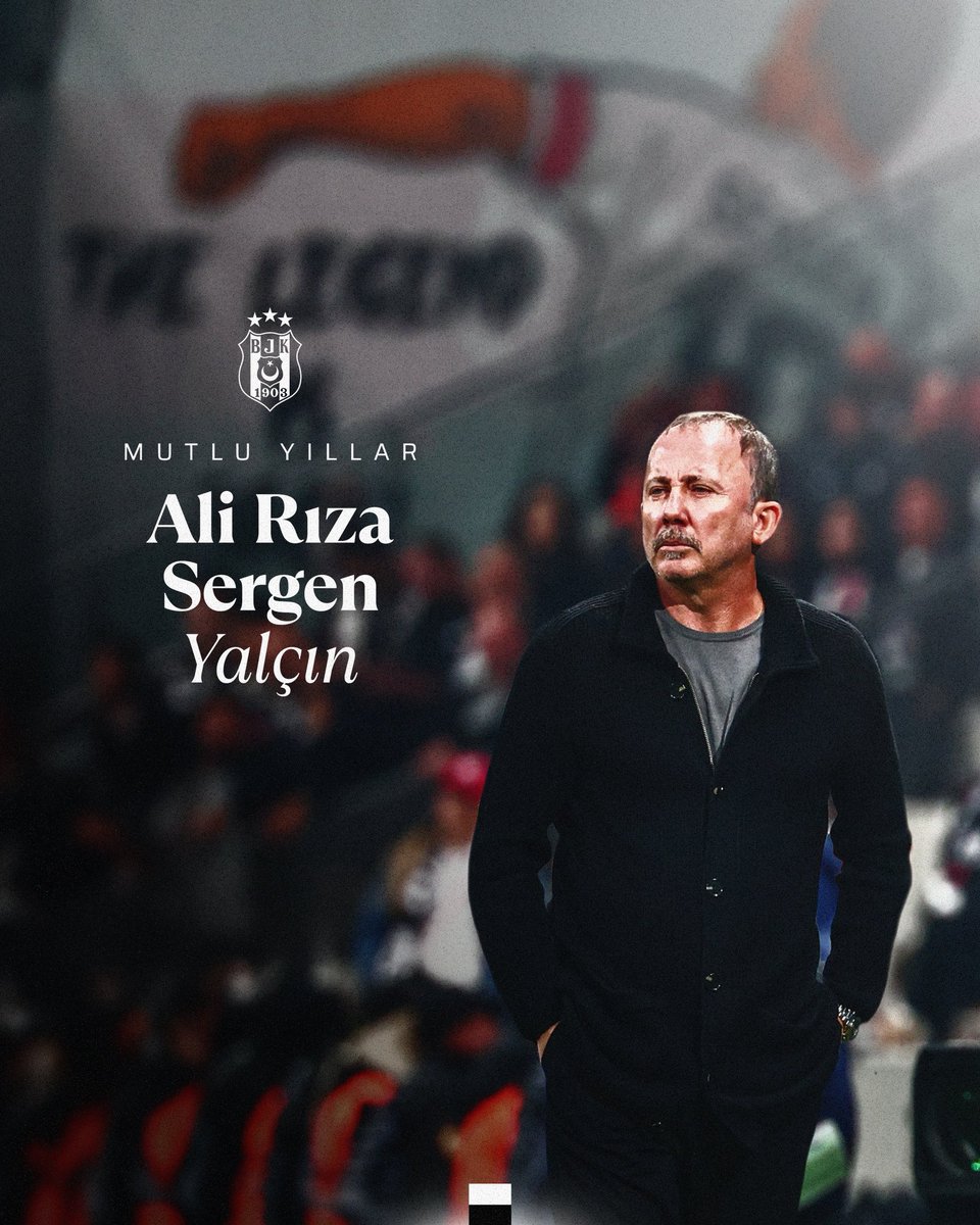 Bugün Teknik Direktörümüz Ali Rıza Sergen Yalçın’ın doğum günü. 🎂

İyi ki doğdun Sergen Yalçın, mutlu yıllar.