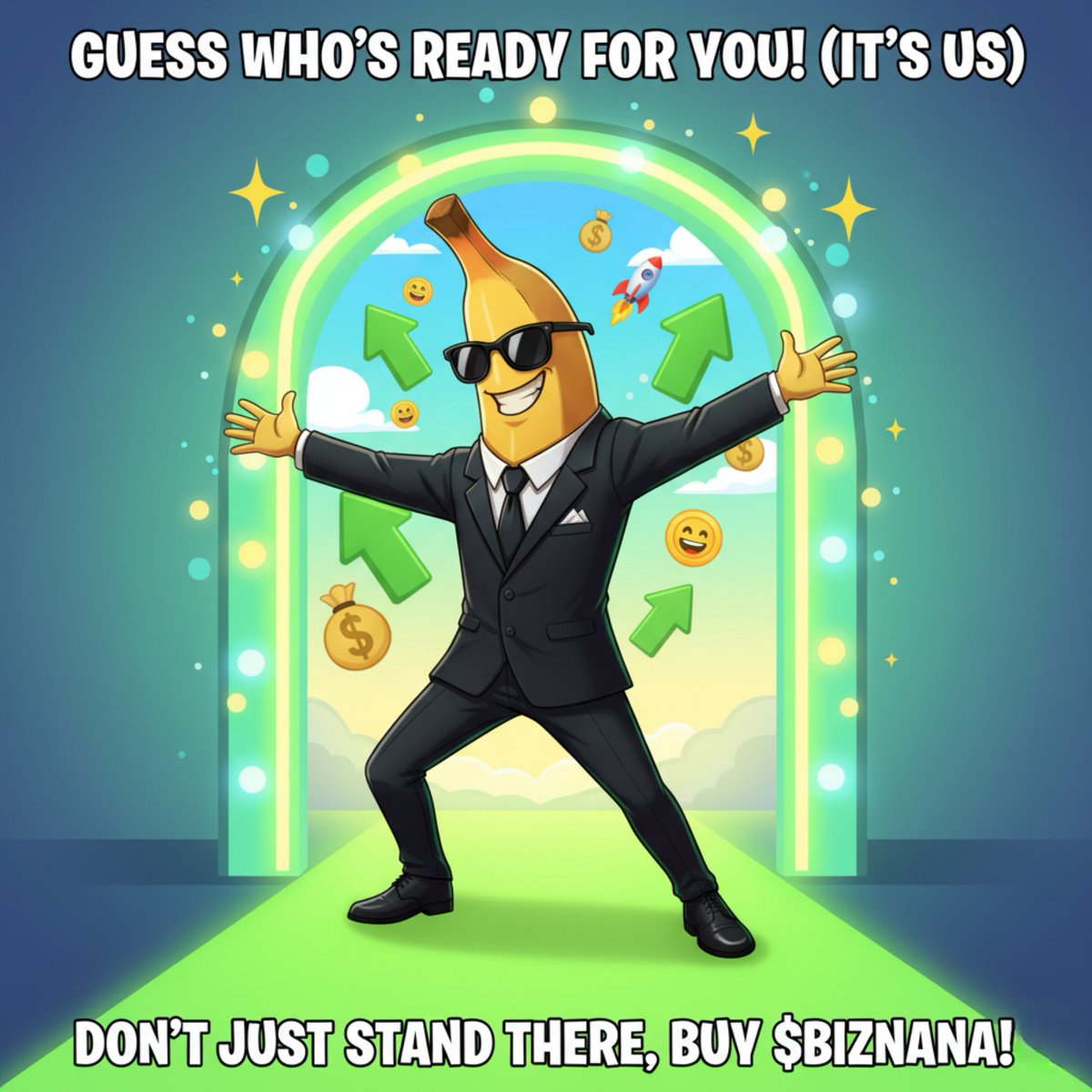Biznanalive's tweet image. Biznana didn’t show up to blend in — we came to take space.
The door is open. Step in. 🚀🍌
#Biznana #BiznanaArmy