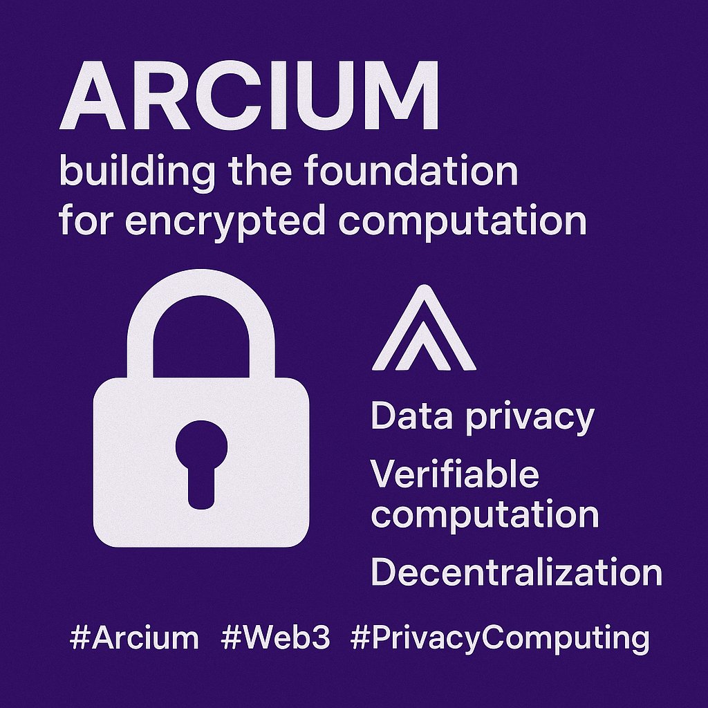 ninfaprice96's tweet photo. Arcium is building the foundation for encrypted computation —
where data stays private, verifiable, and decentralized.
The next era of privacy computing starts here.
#Arcium #Web3 #PrivacyComputing https://t.co/fz4LTeKCVB