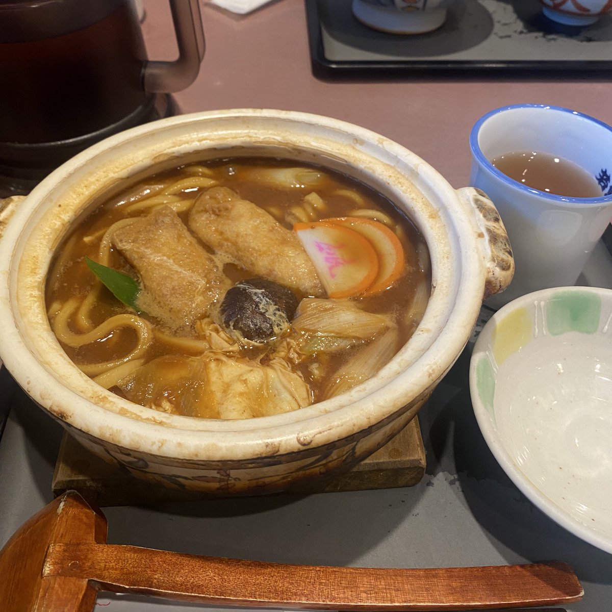mycxvq's tweet image. 名古屋❕味噌煮込みうどん食べた❕