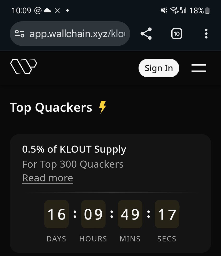 16 days left in epoch 1.

Never been a better time to get Klouted. 

Gkloutio.
Go harderrr