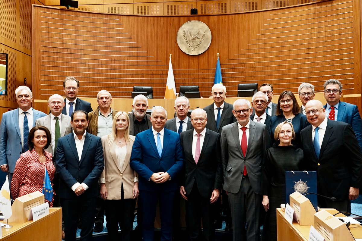 🇪🇺🇨🇾Συνάντηση της Κοινοβουλευτικής Επιτροπής Νομικών, Δικαιοσύνης και Δημοσίας Τάξεως με τον Πρόεδρο και Μέλη του Δικαστηρίου της Ευρωπαϊκής Ένωσης tinyurl.com/CJEU2025 #ECJ #Cyprus