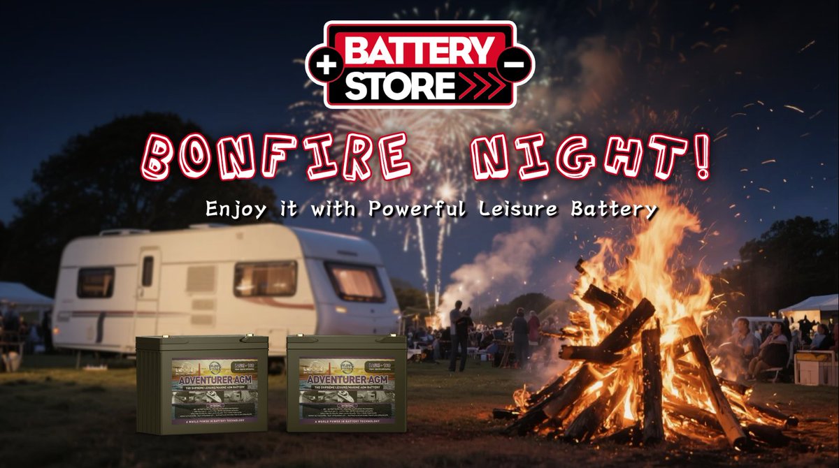BatteryStoreUK's tweet image. Bonfire Night under the stars! Keep the lights glowing, the music playing, and the kettle boiling. 
With #Leoch Leisure RV Battery, your camper stays powered for every story, and song around the fire&amp;gt;&amp;gt;  batterystore.co.uk/leisure/
WISH EVERYONE HAVE A GOOD NIGHT!

#BonfireNight #RV