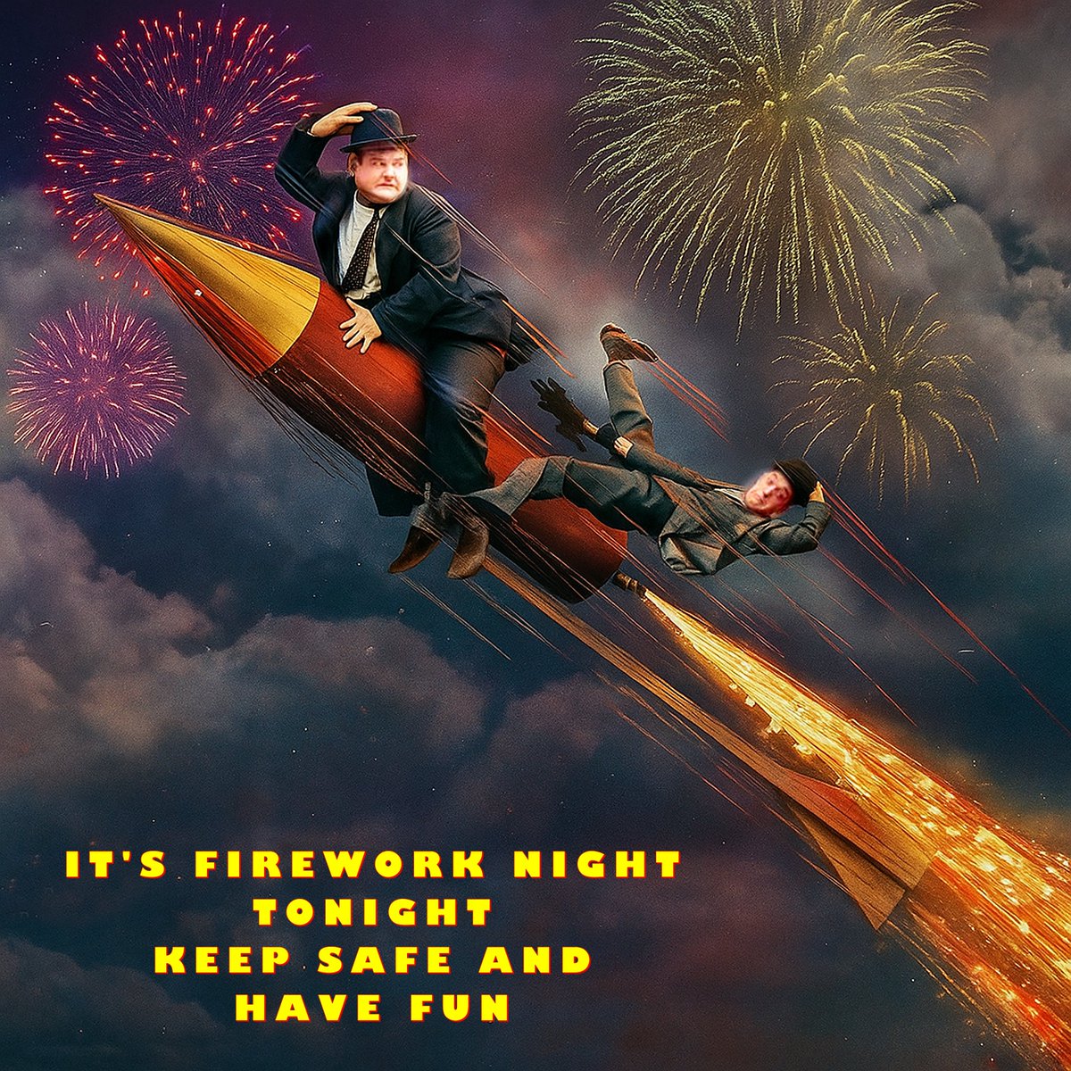 #Fireworknight : I remember as a kid in the 60's sitting outside a Fish &amp; Chip shop with our homemade Guy ...It was a tradition where we used to ask passers by for a PENNY FOR THE GUY....when we had enough we would go in and buy some chips.