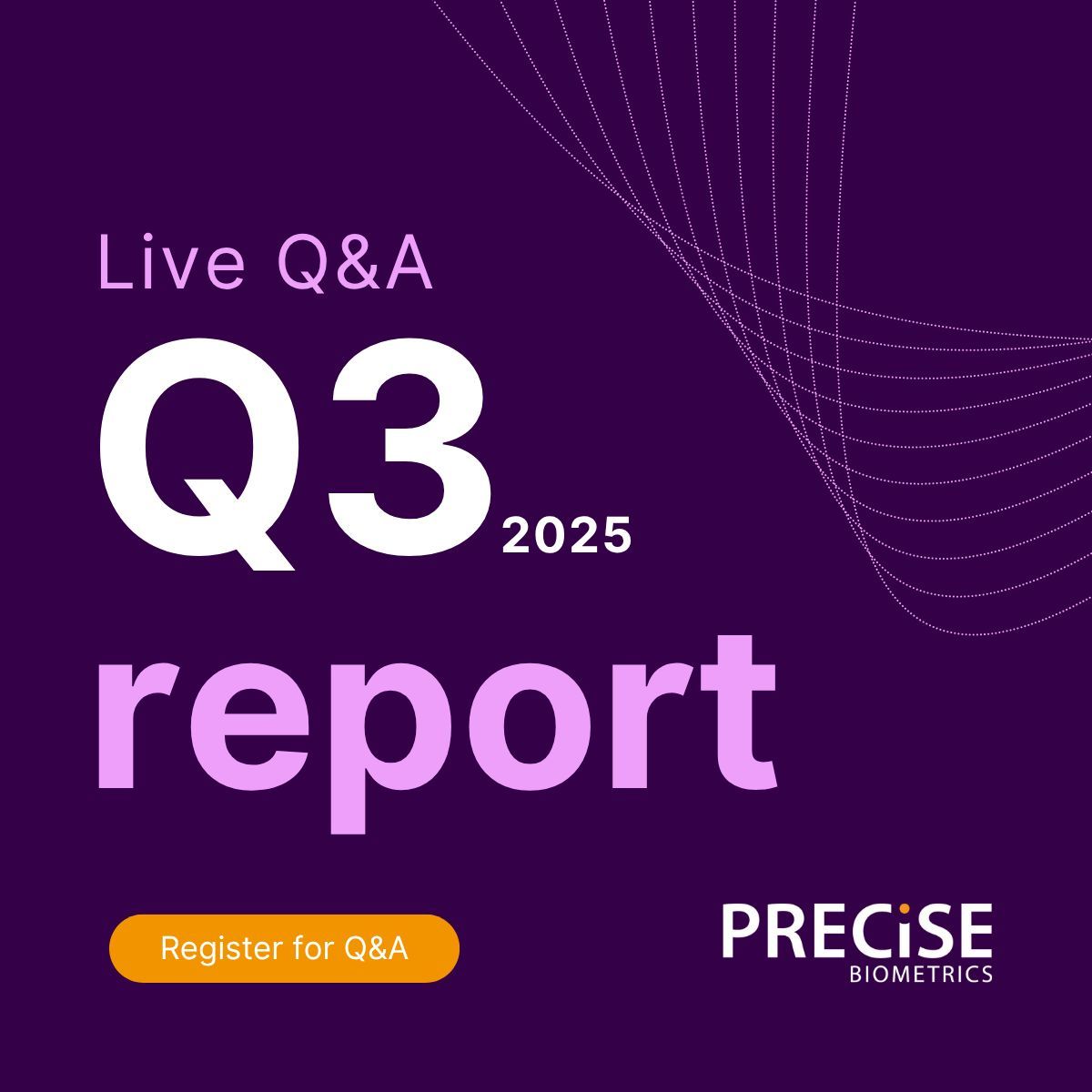 PBiometrics's tweet image. Precise Biometrics will publish its interim report for Q3 2025 on Friday, November 14. Join us for a live Q&amp;amp;A. Register here: buff.ly/ic6fhso 

Read the full PR: buff.ly/A0uFIzz

#Precise #Biometrics #Cybersecurity #YOUarethekey  #Q3report