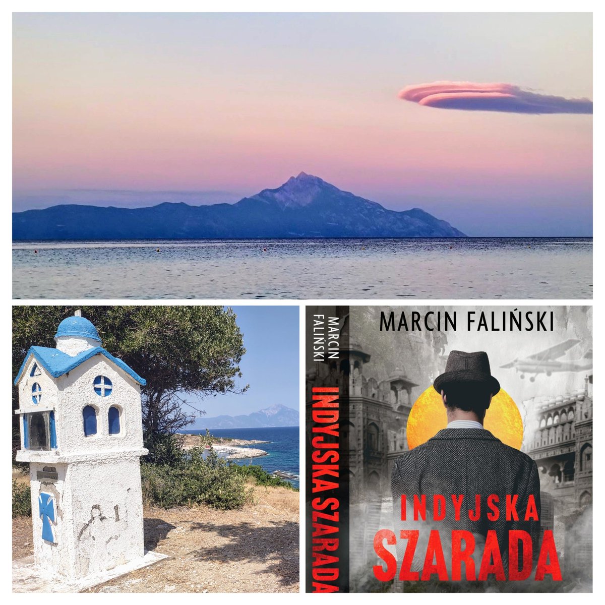 marcinfalinski's tweet image. #IndyjskaSzarada zabiera czytelników także w pewien zakątek w Europie - półwysep #Chalkidiki w #Grecja. A góra #Athos z tzw. republiką mnichow też odgrywają w powieści swoją rolę. @czarnaowca  @AWgovPL  Defence24.pl @IndiainPoland @PLinMumbai @PLinIndia @PLinGreece