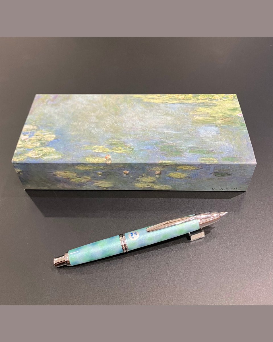 うさぎや×大原美術館 オリジナルキャップレス万年筆 《睡蓮》と《受胎