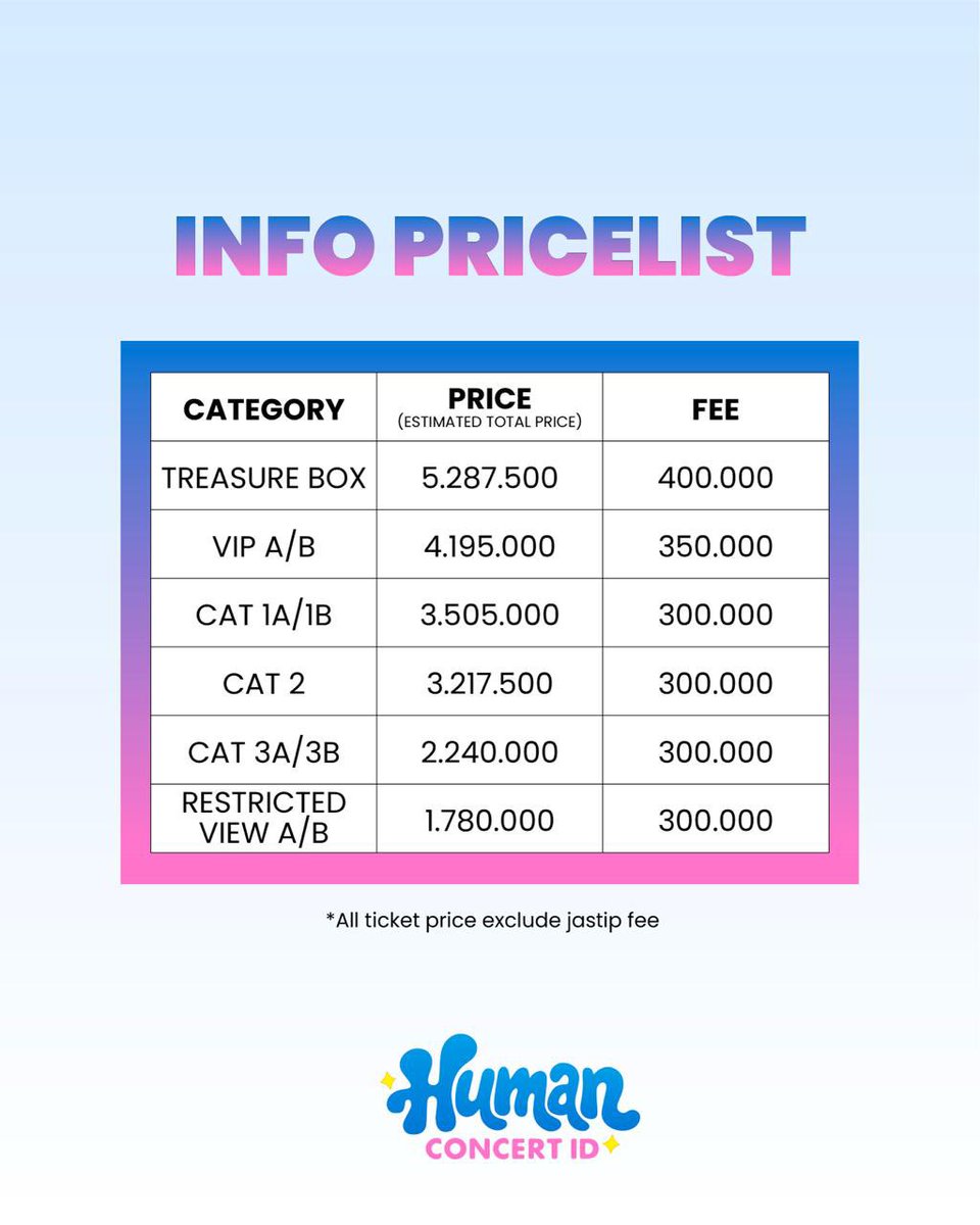 humanconcertid's tweet photo. CALLING TO TEUME 📢🩵

OPEN JASTIP TREASURE TOUR PULSE ONE IN JAKARTA

☆ fee 300-400/tix
☆ bookslot 100k/tix

🔗 https://t.co/3BWvgU4GpE

#teume #pulseone #treasure #treasureinjkt #jastiptiket #jastiptiketkonser
#jastipkonsermurah #jastiptiketkpop #jastiptiketjakarta https://t.co/bD0XbqazPk