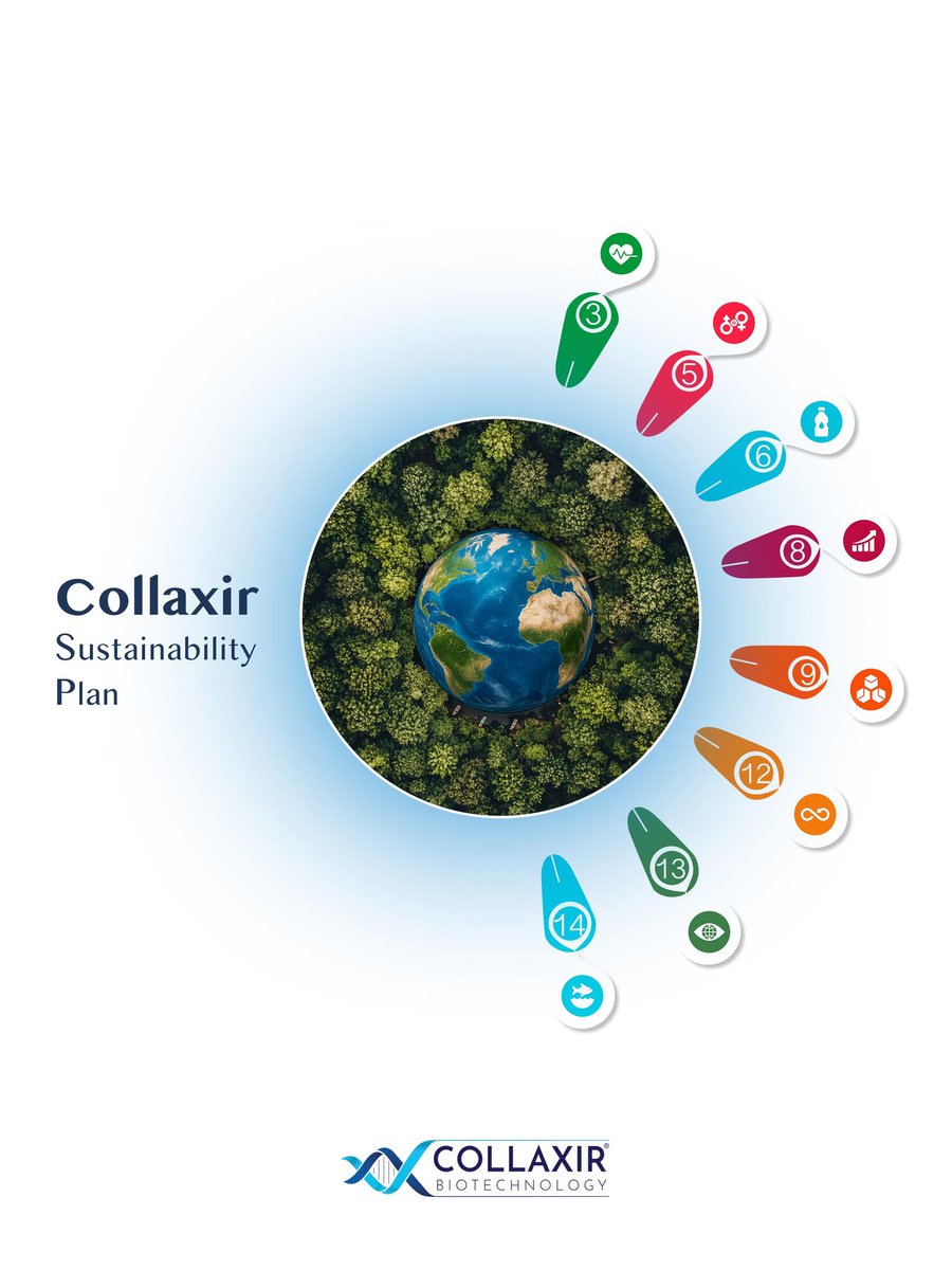 🌍 Collaxir, sürdürülebilirlik planı ile bilimi, sağlığı ve çevreyi ortak bir vizyonda buluşturuyor. Her adımımızda hem insanlığa hem de gezegenimize kalıcı değer üretmeyi hedefliyoruz.

#Collaxir #Biotechnology #Sustainability #GreenTechnology #SDGs #ZeroWaste  #collagen