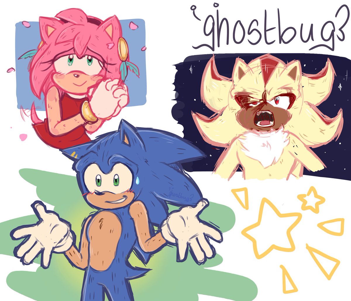 ghostbxg's tweet photo. once in a blue moon post!! some sonic doodles 

I also have a tumblr now ??? you can follow me there @/ghostbxg !! https://t.co/dvJijHAsYe