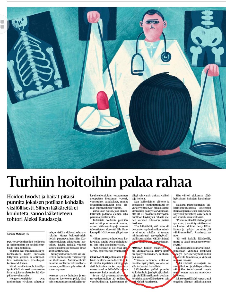 MattiPihkala's tweet photo. Terveydenhuollon hoitojen priorisointi aiheuttaa monenlaista eettistä ja taloudellista pohdintaa. "Turhan" hoidon määrittäminen voi yksilötasolla olla kohtalokas päätös.
Kuvakaappaus HS:n Tiede-sivulta 5.11.2025.
#Terveydenhuolto #sote #priorisointi https://t.co/paFsaQ1S60