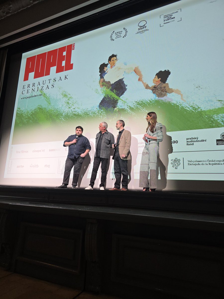 LiborSecka's tweet image. Za účasti šéfa baskické vlády @Imanol_Pradales, představitelů místních politických a byznysových kruhů měl včera v #Bilbao premiéru film #Popel, který vznikl za podpory @CzechTV a @CzechEmbMadrid. Vypraví m.j. silný příběh tichého hrdinství Františka Suchého. 
12.11. v #Madrid.