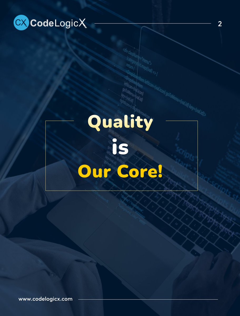 Codelogicx's tweet image. Explore Quality Engineering with CodeLogicX!                                            Partner with us to enhance product excellence, user trust, and digital resilience.
Let’s redefine quality, together.

#QualityEngineering #SoftwareTesting #AutomationTesting #TechInnovation