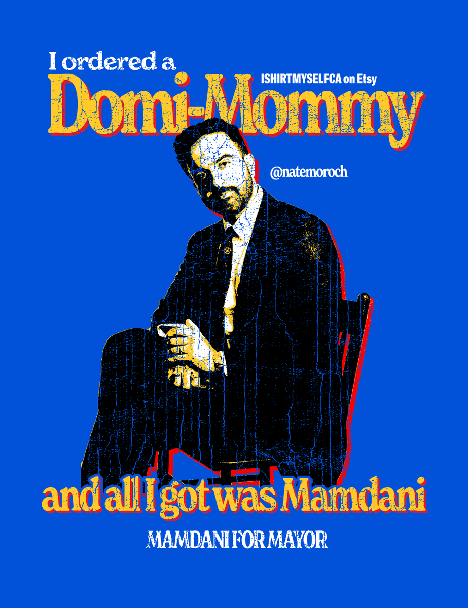 Saw so many right-wing channels mispronounce Mamdani's name...so I thought let's put one of them on a shirt! 
etsy.com/ca/listing/439…