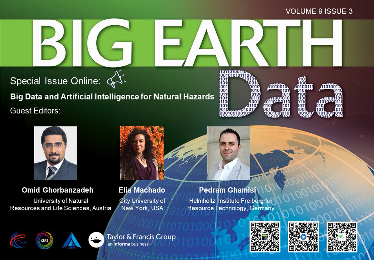 📢 Good news! The special issue on “Big data and artificial intelligence for natural hazards (BD&amp;AI4NH)” has been published online.
👉 tandfonline.com/toc/tbed20/9/3…
A big thank-you to our Guest Editors for their incredible efforts in organizing this successful special issue: Dr. Omid