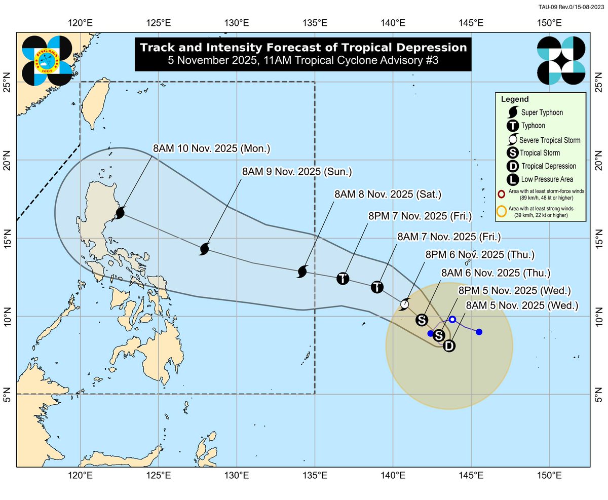 radyopilipinas1's tweet image. #TropicalDepression | Binabantayang tropical depression sa labas ng Philippine Area of Responsibility (PAR), napanatili ang lakas habang umiikot sa Pasipiko, timog ng Guam.

Buong detalye: facebook.com/PAGASA.DOST.GO… 

Courtesy of DOST-PAGASA 

#RadyoPilipinas
#RadyoPubliko…