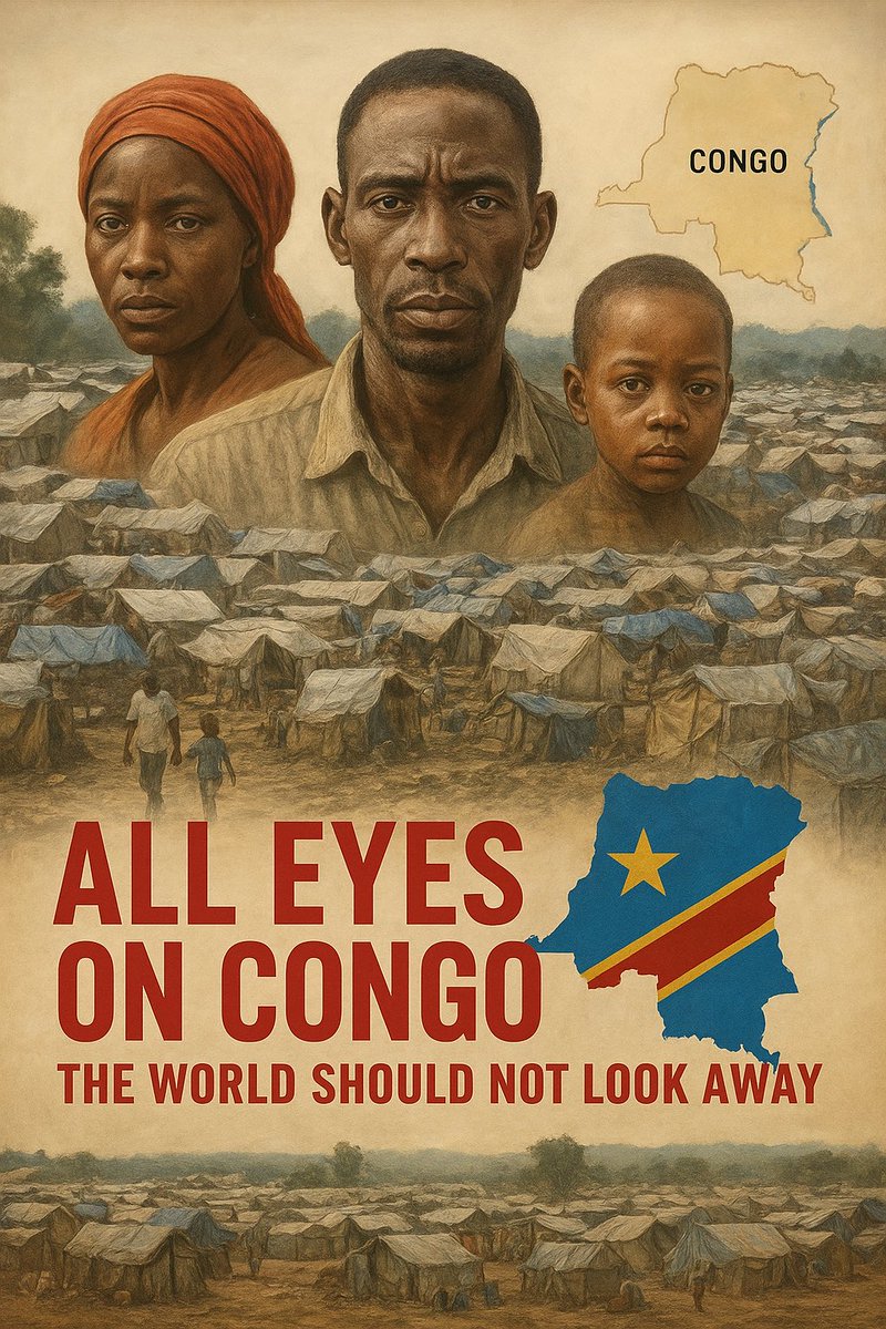 maene_jean's tweet image. «Tous les regards tournés vers le Congo. »
Ce n’est pas juste une image. C’est un appel.  
Un peuple souffre dans le silence, pendant que le monde détourne les yeux.  
Ne restons pas indifférents.
#AllEyesOnCongo #JusticePourLeCongo #HumanitéEnDanger