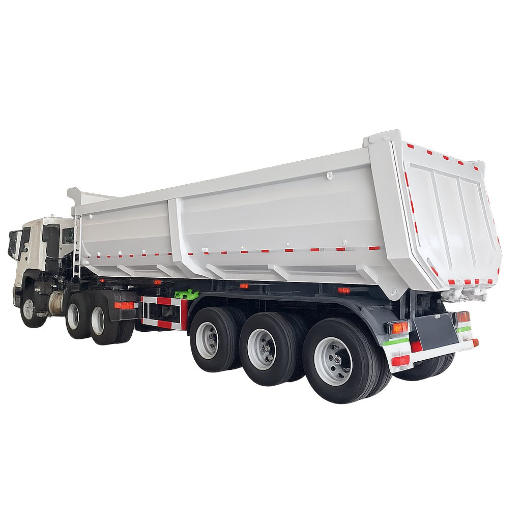 3 axles Tipper Semi Trailer. 
U model
60-80ton