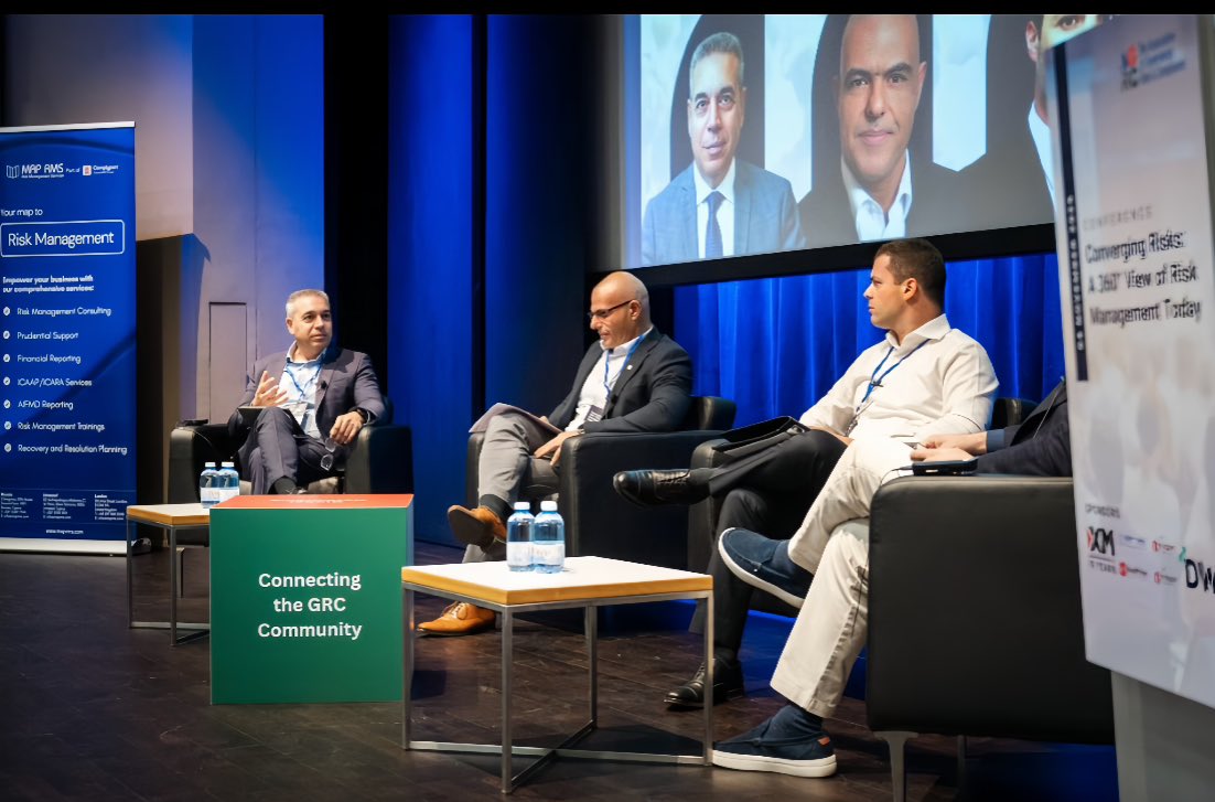 📍Ο Επίτροπος Επικοινωνιών, κ. <a href="/MichaelidesGe/">George Michaelides</a> , συμμετείχε στο συνέδριο «Converging Risks 2025 – A 360° View of Risk Management Today», το οποίο πραγματοποιήθηκε στο Πανεπιστήμιο Κύπρου στη Λευκωσία. Το συνέδριο διοργανώθηκε από τον Association of Governance, Risk and Compliance