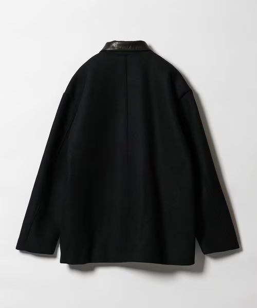 ＜SKOOKUM × monkey time＞メルトン レザーカラー ジャケット BEAUTY&YOUTH UNITED ARROWS｜<SKOOKUM * monkey time>メルトン レザー