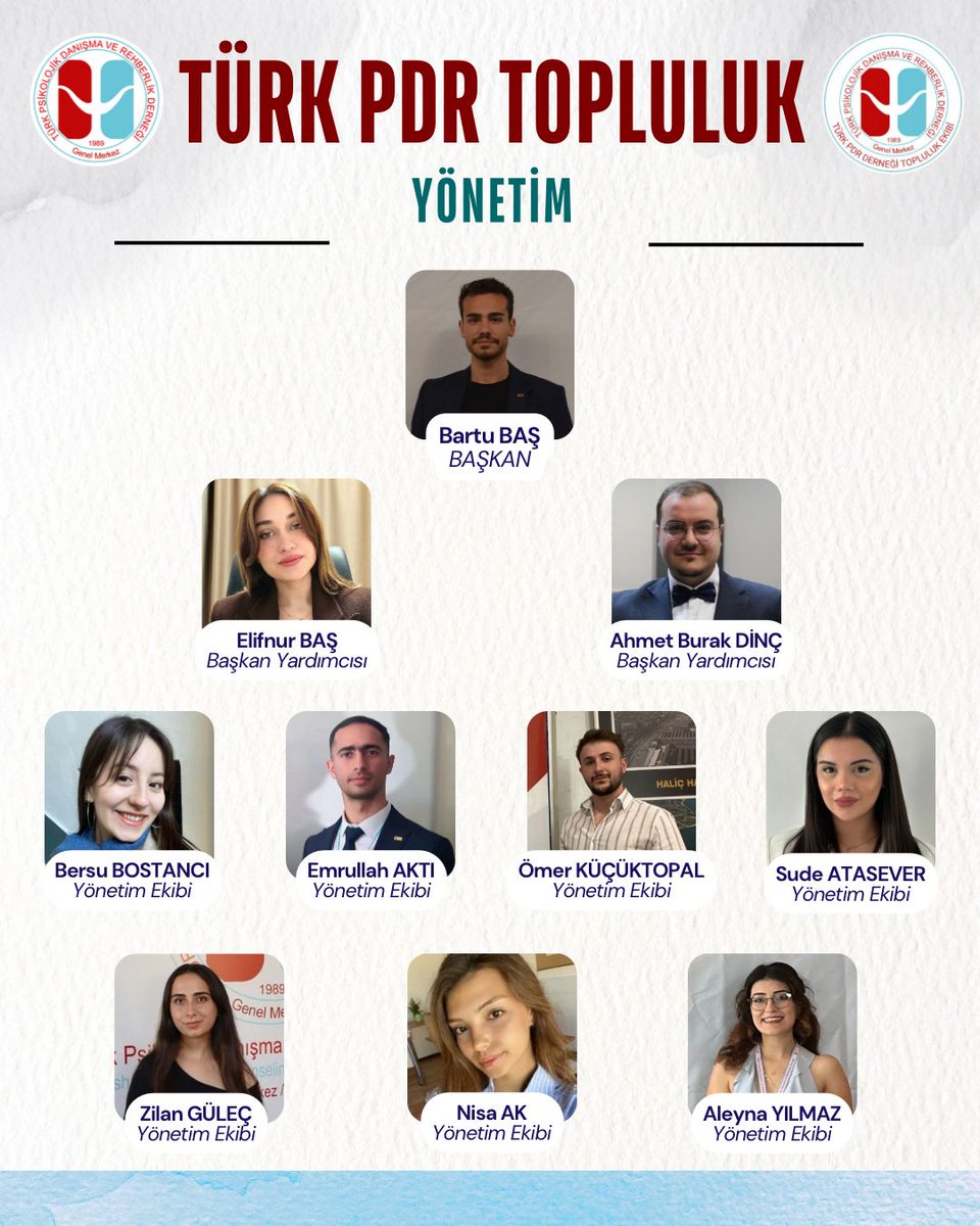 turkpdrtopluluk's tweet photo. Türk PDR Topluluk Ekibimiz! 

Önceki yönetime mesleğimiz adına verdikleri emek, özveri ve mücadele için teşekkür ederiz.
Yeni yönetim ekibimiz, aynı kararlılıkla mesleki dayanışmayı güçlendirmek, meslektaşlarımızın haklarını savunmak üzere görevine başlamıştır.
Birlikte üreten, paylaşan ve gelişen bir topluluk için tüm meslektaş ve meslektaş adaylarımızın desteğini önemsiyoruz.

@turkpdrdernegi 
@mfatihkilic1991 
@bartubss