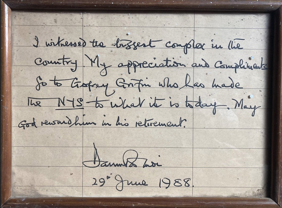 💡 Did you know Dr. Geoffrey Griffin helped establish the National Youth Service from scratch?
In 1988, President Daniel arap Moi recognized his outstanding leadership and dedication to service.
What a legacy! 💙

#SBCTrivia #StarehePride #Leadership #Legacy