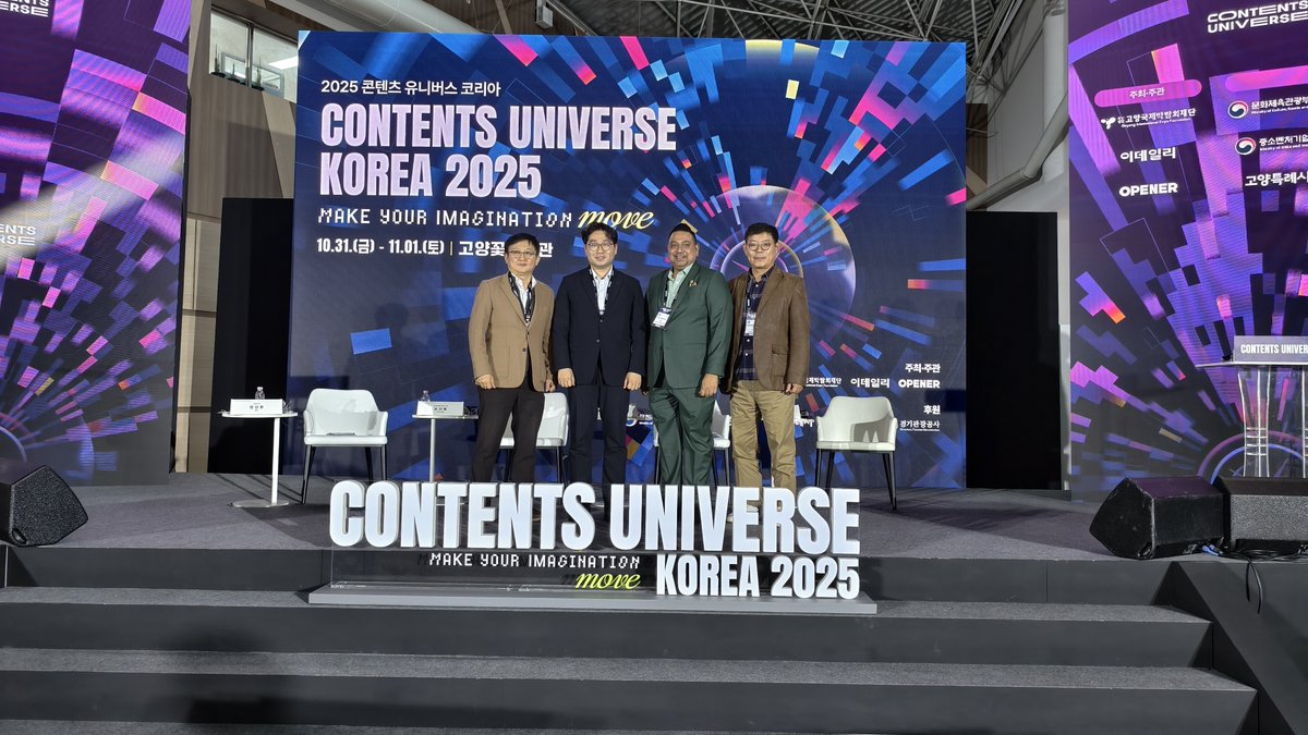 Mr. Ashwin Gunasekeran, CEO of the Penang Convention &amp; Exhibition Bureau (PCEB), had the honour of being invited to speak at Contents Universe Korea 2025 in Goyang, Korea.

#PCEB #Speaker #ContentsUniverse #Korea #BusinessEventsPenang #BElonginPenang