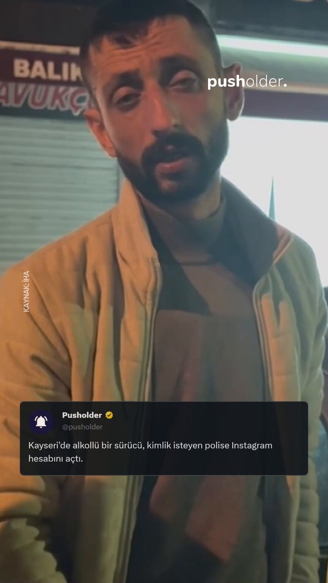 Kayseri'de kimlik kontrolü sırasında alkollü olduğu belirlenen bir sürücü, polis memuruna Instagram hesabını gösterdi. Sürücü, kimlik ibrazı talebine karşılık sosyal medya hesabını açarak durumu protesto etti.